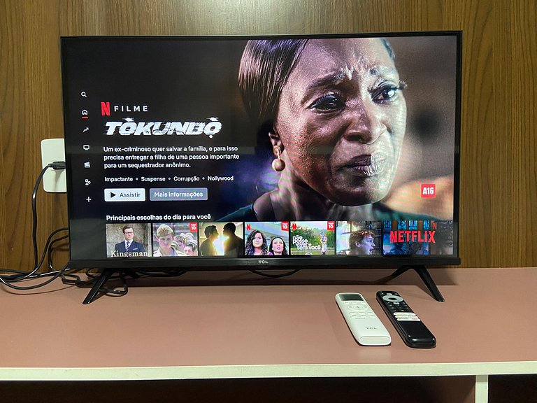 Loft no Centro com Ar. cond, Netflix e cozinha